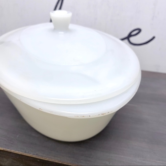 Vintage USA Glasbake casserole ovenware lid basket - Picture 4 of 16